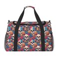 thumbnail image 1 of Kdxio colorful Skull rose Travel Duffel Bag Gym Bag Weekender Travel Bag Gym Bag for Women &Men Airplane Travel Essentials for Flying, 1 of 7