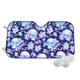 thumbnail image 1 of Kdxio crystal Skull flower leaf Print Windshield Sun Shade,UV Rays and Sun Heat Protection,Sunshade for Car Windshield,Car Shade Front Windshield - Small, 1 of 1