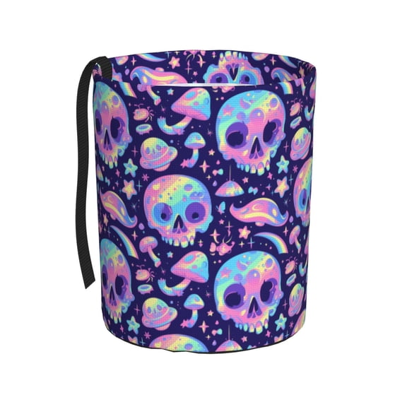Kdxio crystal Skull mushroom Car Trash Can Garbage Car Accessories Trash Can Car Waste Bin for for Driver and Passenger Any Vehicle
