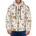 thumbnail image 1 of Kdxio cute Rainbow Animal Print Men Hoodies Casual Hoodies for Men with Zip Pockets Full Zip Long Sleeve Sweatshirt Sports Hooded Jacket-Large, 1 of 5