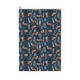 thumbnail image 1 of Kdxio cute fall fox Pattern Golf Towel (24" X 16") with Carabiner Clip - The Convenient Golf Cleaning Towel, 1 of 6