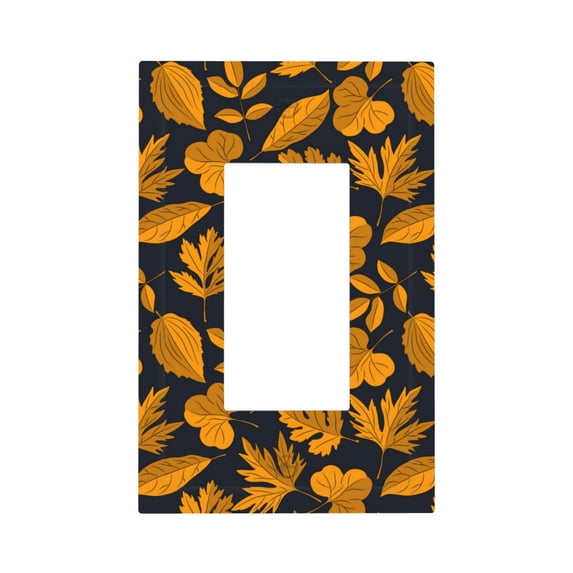 Kdxio fall leaf Decorator Light Switch or Receptacle Outlet Wall Plate Decorator Wall Plate Child Safe Outlet Cover-Style U