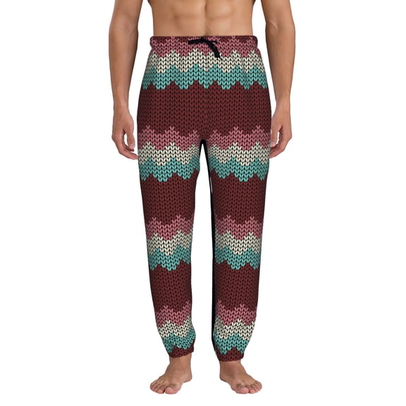 Kdxio fall leaf Element Pattern Joggers,Sweatpants for Men with Pockets-Large