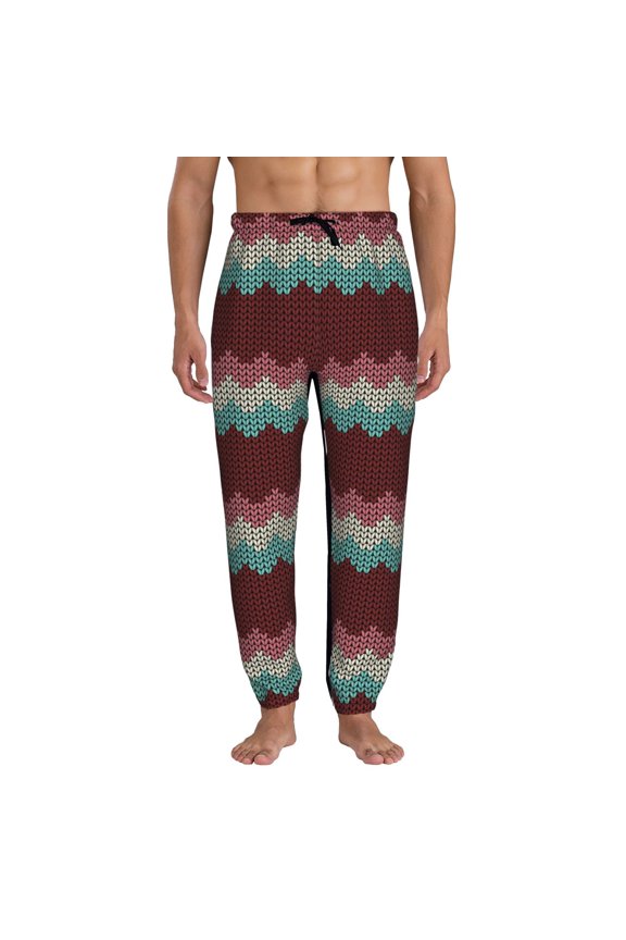 fall leaf Element Pattern Joggers,Sweatpants for Men with Pockets-Large