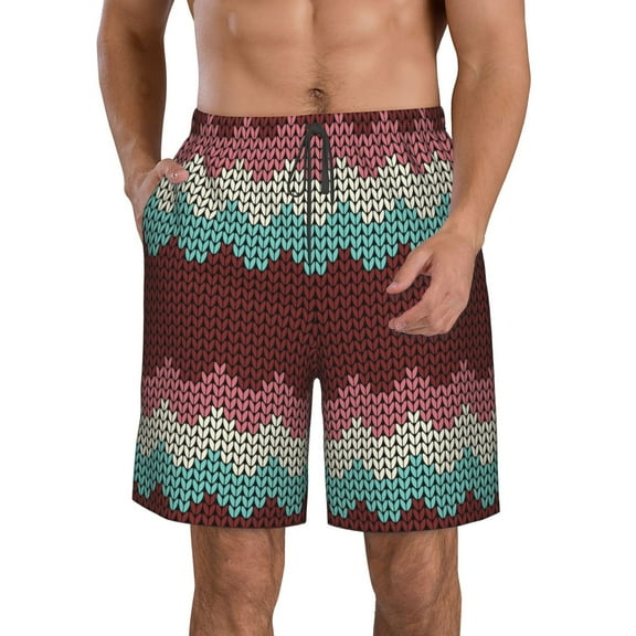 Kdxio fall leaf Element Pattern Mens Casual Shorts - Drawstring Summer Beach Sports Shorts for Men