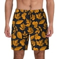 thumbnail image 1 of Kdxio fall leaf Print Men's Swim Trunks with Compression Liner 7 Inch Inseam Quick Dry Swim Shorts, 1 of 5