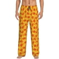 thumbnail image 1 of Kdxio fall retro maple leaf Print Men's Sleep Pajama Pant Lounge Pants with Pockets-Small, 1 of 6