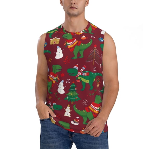 Kdxio for Men's Muscle T-shirt,Sleeveless for Workout Running Athletic Gym Lounge Casual