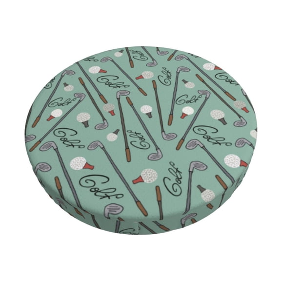 Kdxio golf equipment Stool Covers Round,Stretch Round Bar Stool Covers Washable Bar Stool Cushion Slipcover for 12-15 Inch Chair-13 inch