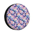 thumbnail image 1 of Kdxio graffiti style Skull flower for Tire Cover Wheel Protectors Tyre Covers Weatherproof Wheel Covers Universal Fit for Trailer Rv SUV Truck Camper Travel Trailers 17 inch, 1 of 5