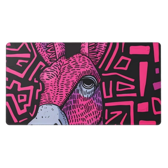 Kdxio ink Donkey Pop Art Print Large Gaming Mouse Pad,Non-Slip Base,Water Resist Keyboard Pad for Gamer,Office & Home,29.5 x 15.8 in