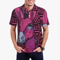 thumbnail image 1 of Kdxio ink Donkey Pop Art Print Men's Short Sleeve Polo Shirt,Midweight Men's Shirt-Large, 1 of 5