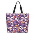 thumbnail image 1 of Kdxio music Skull record Casual Tote Bags Women Big Capacity Shoulder Bag for Women Travel Shoulder Bags Handbags, 1 of 6