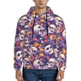 thumbnail image 1 of Kdxio music Skull record Print Mens Casual Hooded Collar Drawstring Hoodies Pullover Sweatshirts Casual Long Sleeve Shirts-3X-Large, 1 of 7