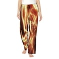 thumbnail image 1 of Kdxio orange lightning Women Pajama Pants Drawstring Pajama Pants Wide Leg Casual Lounge Pants Sleepwear -XX-Large, 1 of 6