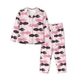 thumbnail image 1 of Kdxio pink fish hearts Women's Pajama Sets Long Sleeve Button Down Sleepwear Nightwear Soft Pjs Lounge Sets(S-XXL)-XX-Large, 1 of 7