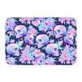 thumbnail image 1 of Kdxio pinkk flower crystal Skull,16" x 24", Non-Slip Front Door Mats,Outdoor Welcome Mat Washable, 1 of 9