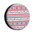 Kdxio red blue Snow Mountain for Tire Cover Wheel Protectors Tyre