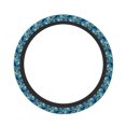 Kdxio snow board blue Print Elastic Stretch Steering Wheel Cover,Auto