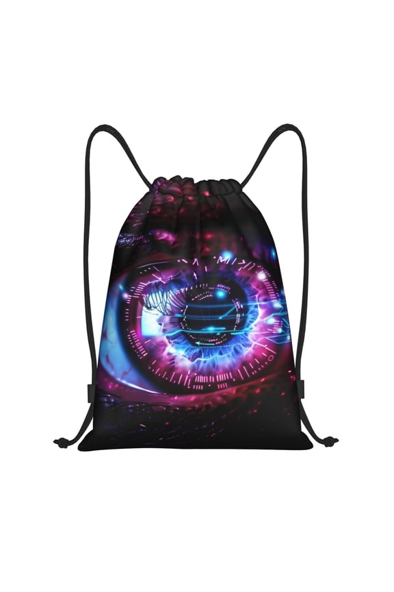 v Print Drawstring Backpack Bag,Waterproof Draw String Back Sack, Gym Drawstring Bags Swim Bag For Unisex