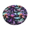 thumbnail image 1 of Kdxio whale fish octopus Stool Covers Round,Stretch Round Bar Stool Covers Washable Bar Stool Cushion Slipcover for 12-15 Inch Chair-12 inch, 1 of 7