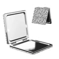thumbnail image 1 of Kdxio winter Ski Element Pocket Mirror, 1X/2X Travel Makeup Mirror 2-Sided Folding Small Mirror Portable Double-Sided Magnifying Cosmetic Mirror for Gift-Square, 1 of 9
