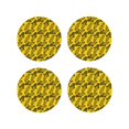 thumbnail image 1 of Kdxio yellow Corn Funny Coasters,4 Pcs Leather Coasters,Housewarming Gifts,Protect Furniture from Water Marks Scratch and Damage, 1 of 1