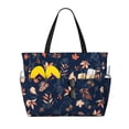 thumbnail image 1 of KdxioAutumn Leaves With Blue for Beach Bag for Women Large Beach Tote Bag Waterproof Sandproof Swim Bag with Zipper Pockets Beach Vacation Travel, 1 of 7