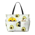 thumbnail image 1 of KdxioAvocado of a Hear for Beach Bag for Women Large Beach Tote Bag Waterproof Sandproof Swim Bag with Zipper Pockets Beach Vacation Travel, 1 of 7