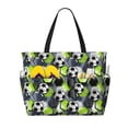 thumbnail image 1 of KdxioFootball for Beach Bag for Women Large Beach Tote Bag Waterproof Sandproof Swim Bag with Zipper Pockets Beach Vacation Travel, 1 of 7