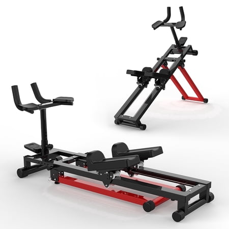 Kdymod 3-in-1 Stair Stepper & Waist Trainer & Spine Twist Stretcher, Adjustable Back Stretcher Machine for Lower Back Exercise, Core Activation & Full-Body Home Workout, Black