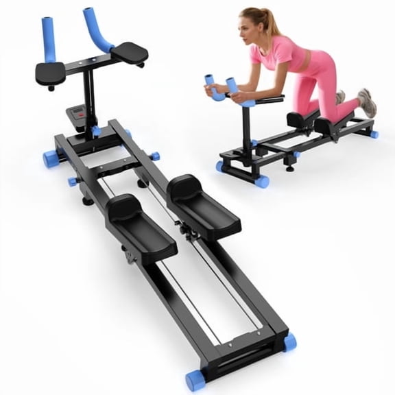 Kdymod Crawling Workout Machine，Core Abdominal Workout Trainer with Adjustable Design,Portable Home Fitness Equipment for Full Body Stretch & Posture Correction，Black