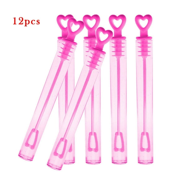 Ke1Clo 12Pcs Empty Soap Bottles Plastic Decorative Vials, Mini Clear Refillable Containers for Liquid Lotion, Home Wedding Birthday Party Table Centerpiece Favors