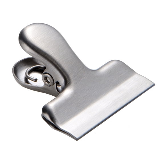Ke1Clo 2/3/4 Inch Stainless Steel Chip Bag Clips Food Storage Clips, High-Grade Wire Drawing Finish, for Chips Snacks Coffee Beans Home Kitchen Office Organization, Silver