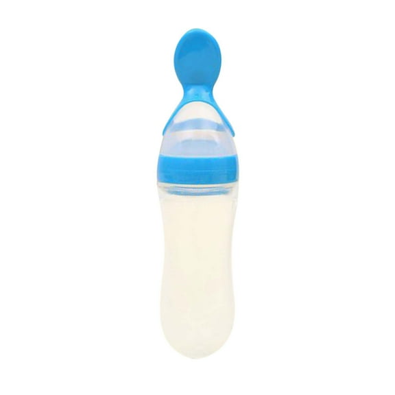 Ke1Clo Baby Food Dispensing Spoon Feeder Squeeze Pouch under $5! Silicone Feeding Bag Solid Puree Container Travel Fresh Meal Maker Easy Control Hygienic Washable Teething Gum Massage
