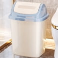 thumbnail image 1 of Ke1Clo Bathroom Trash Can with Lid, Small Garbage Trash Can with Press Lid, Plastic Garbage Cans for Kitchen Toilet Office Bedroom Living Room, 1 of 6