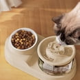 thumbnail image 1 of Ke1Clo Cat Food and Water Bowl Set, Automatic Cat Feeder, Cat Feeder and Water Dispenser Two in One Feeder Set, 1 of 6