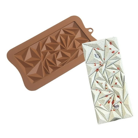 Ke1Clo Chocolate Mold under $5! Silicone Chocolate Bar Mold Flexible Heat Resistant Candy Mold for Baking Gifts