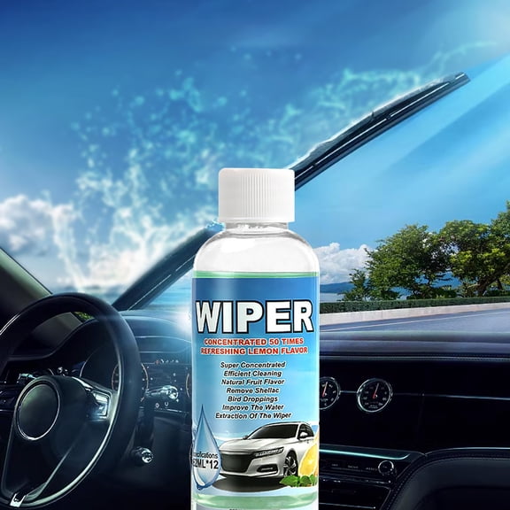 Ke1Clo Concentrated Windshield Washer Fluid, 62ml Cleaning Solution for Car Glass Decontamination, Long-Lasting Wiper Water with Anti-Dust Formula for Safe Driving