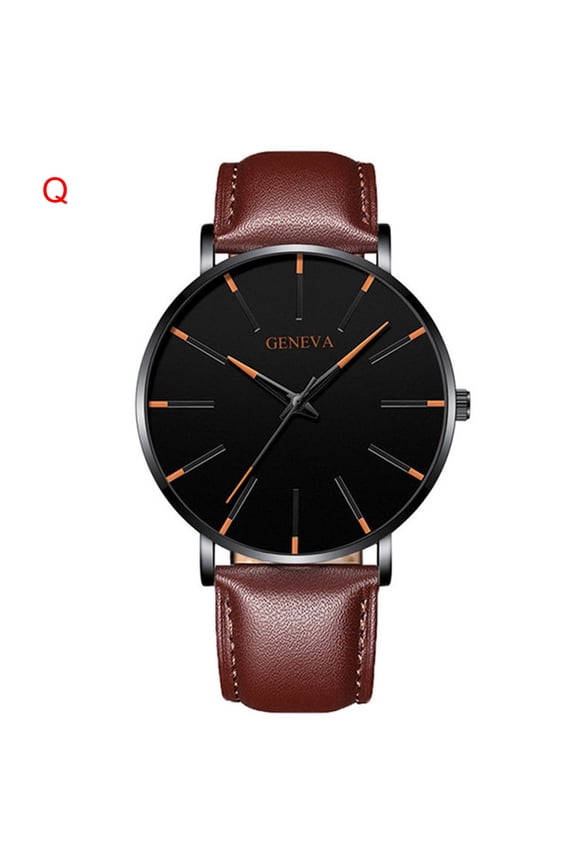 Couple Watches Men Women Thin Stainless Steel Mesh Band Under $5! Bling Rhinestone Dial Quartz Analog Watch Brown 1.57 Inch Case Water Resistant Gift