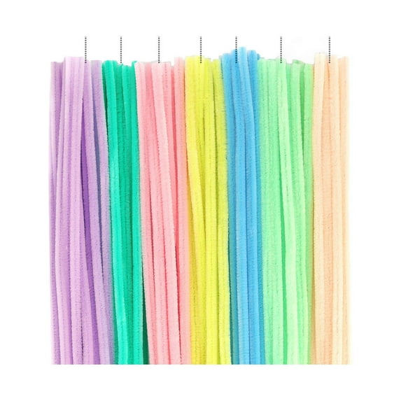 Ke1Clo DIY Bouquet Materials under $5! Twistable Pipe Cleaners Multi-Color Stems for Handmade Flowers Craft Projects Gift