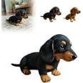 thumbnail image 1 of Ke1Clo Dachshund Stuffed Animal, Dachshund Plush, Realistic Black Dachshund Dog Plush Stuffed Animal, 1 of 5
