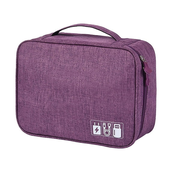 Ke1Clo Digital Storage Bag under $5! Electronics Organizer for Cables Chargers Power Banks Multiple Compartments Water Resistant for Travel