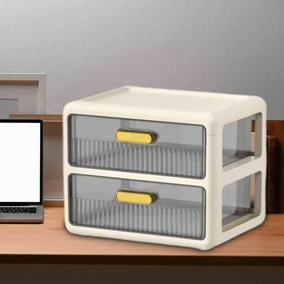 Ke1Clo Drawer Storage Organizer under $5! Multi Layer Desktop Box with Sliding Drawers for Office Supplies Cosmetics and Small Gadgets Accessories