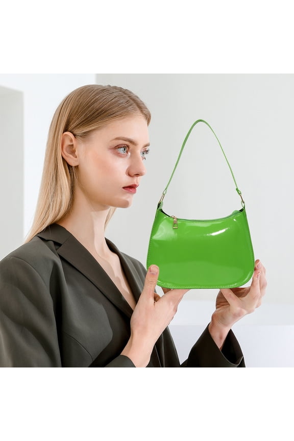 Fashion Casual Shoulder Bag, Women's Handbag Messenger Bag with Adjustable Strap, Crossbody Purse for Work Dating Shopping Travel, Green
