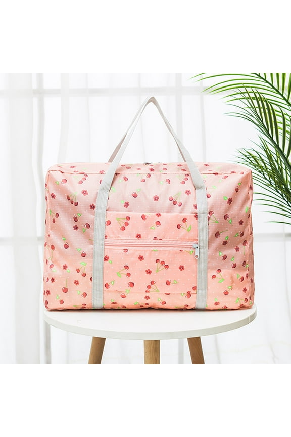 Foldable Travel Duffel Bag, Fab Totes Storage Bags Lightweight Carry on Tote for Gym, Sports, Weekender, Shopping, Overnight Trips