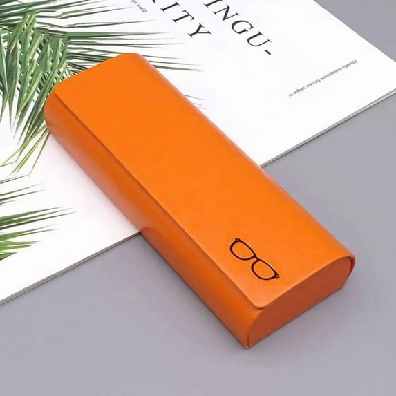 Ke1Clo Hard Leather Glasses Case, Magnetic Closure for Eyewear Protection, Compact Case for Pocket and Bag, Durable Shell for Myopia Glasses