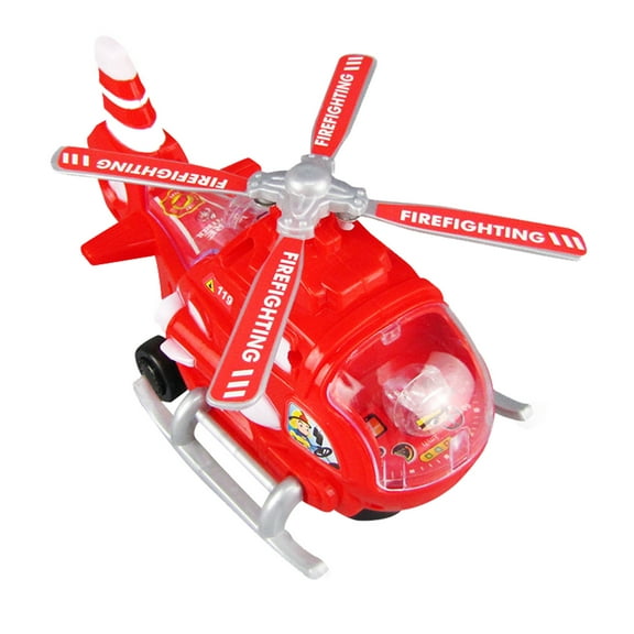 Ke1Clo Helicopter Toy (Red), Toy Airplanes for Toddlers 2-4 with Realistic Lights and Sounds, Toy Gifts for Toddler Kids