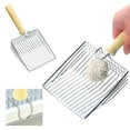 thumbnail image 1 of Ke1Clo Litter Shovel under $5! Stainless Steel Sand Sifter Fine Mesh Non Stick Litter Shovel for Pets Cleaning, 1 of 7