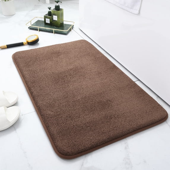 Ke1Clo Living Room Carpet under $5! Soft Comfortable Bedroom Rug Non-Slip Home Decor Mat 23.62x15.75x0.39 inch (Coffee)
